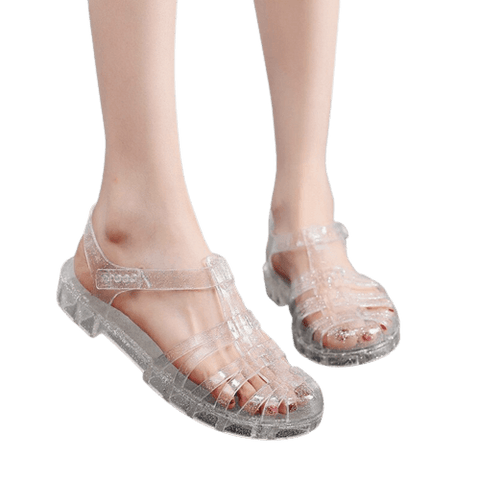 Plastic schoenen Klassieke zilveren
