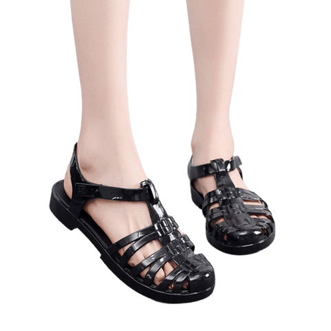 Plastic schoenen Klassieke zwart